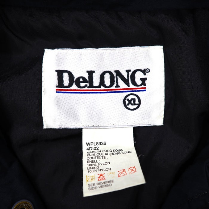 DELONG ナイロンジャケット XL ネイビー クレイジーパターン 90s | Vintage.City ヴィンテージ 古着