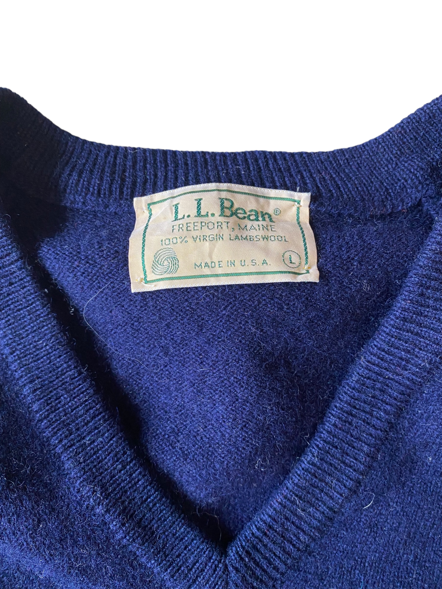 L.L.Bean made in USA knit vest