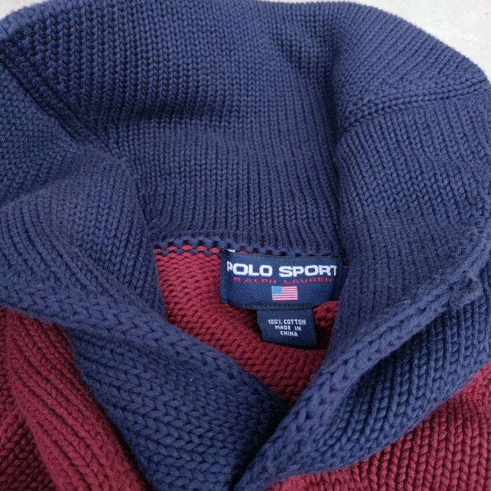 【90s】美品/ポロスポーツ ラルフローレン ショールカラー ニット セーター | Vintage.City ヴィンテージ 古着
