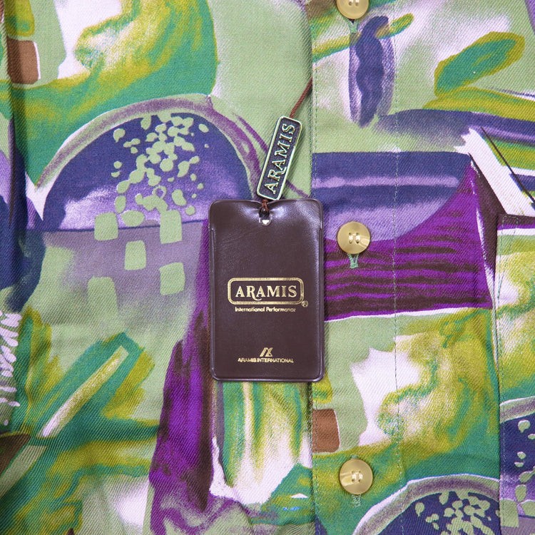 ARAMIS ポリシャツ M マルチカラー 総柄 日本製 未使用