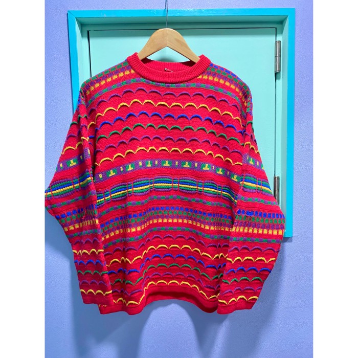 used／3D design knit sweater | Vintage.City ヴィンテージ 古着