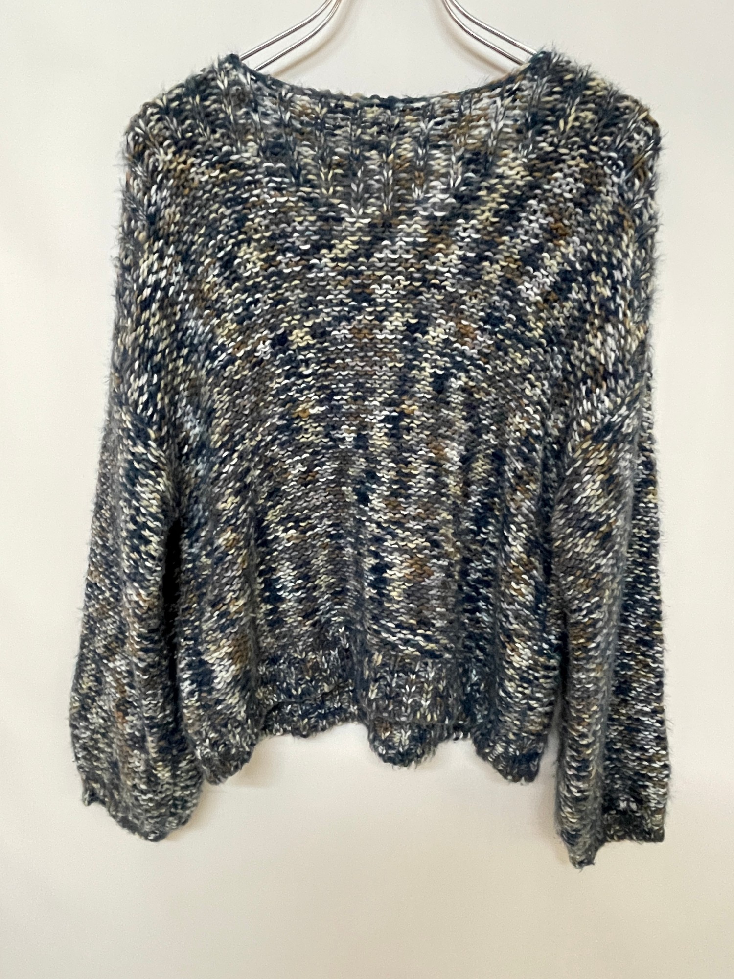 mix color lose knit