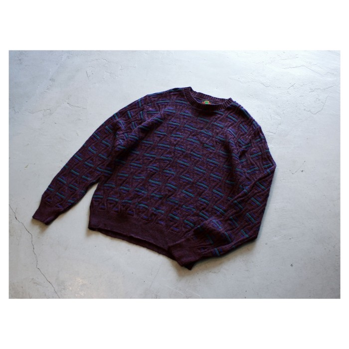 USA Vintage 3D Knit Sweater | Vintage.City ヴィンテージ 古着