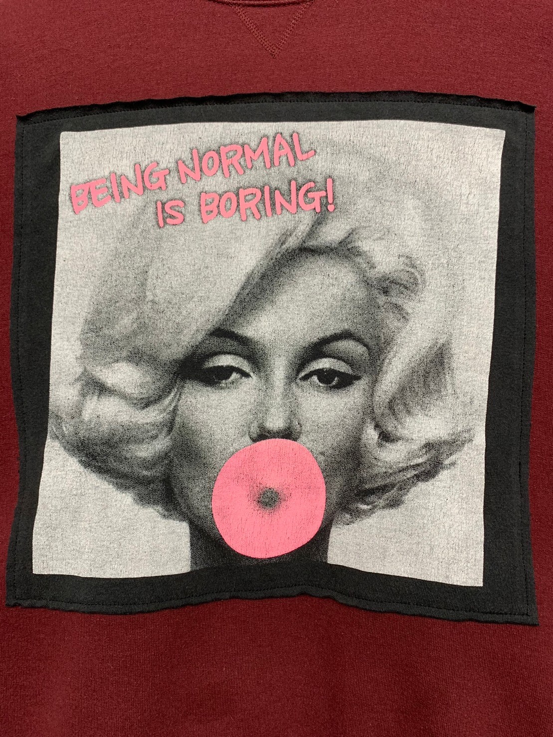“Marilyn Monroe” Pasting Print Sweat SH