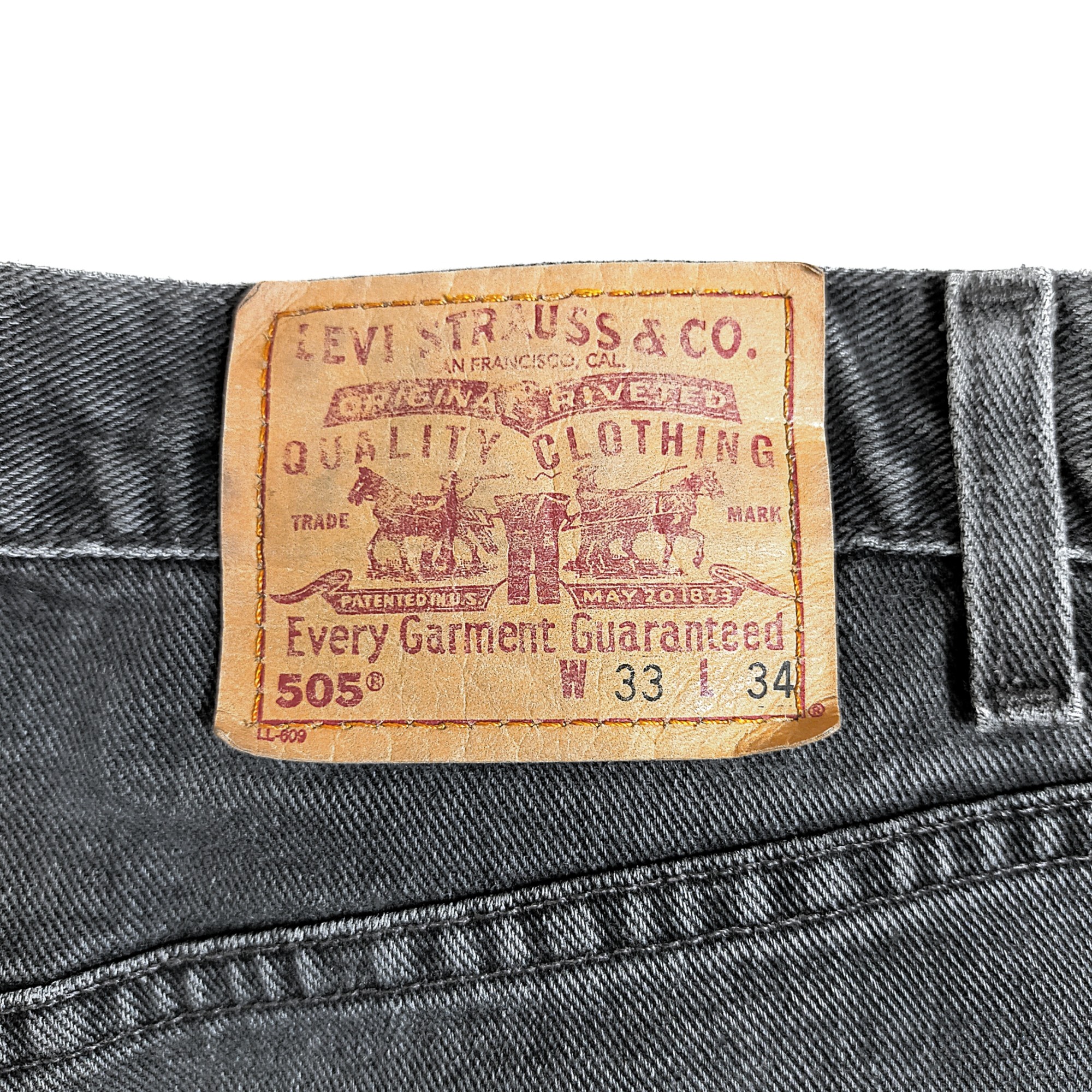 Levi's505 / Good painted black jeans W33