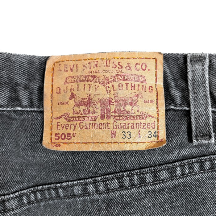 Levi's505 / Good painted black jeans W33 | Vintage.City ヴィンテージ 古着