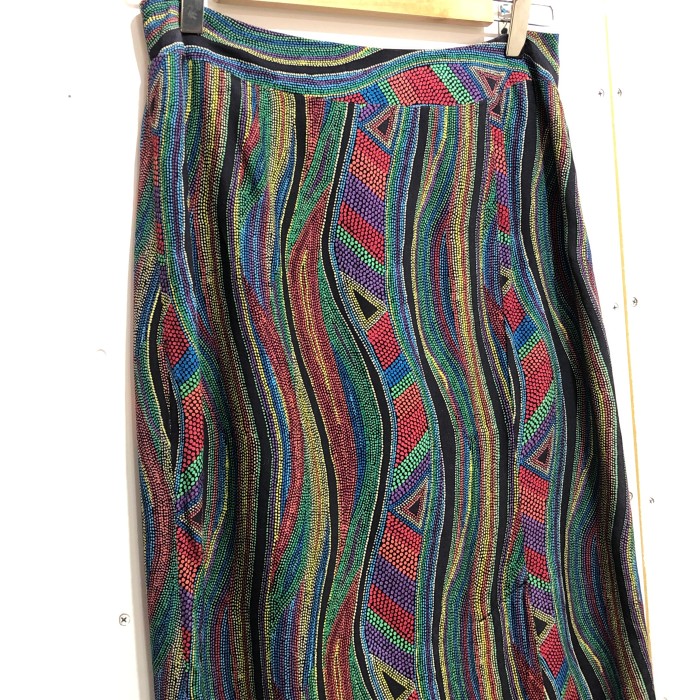 マルチカラー　ストレートロングスカート | Vintage.City ヴィンテージ 古着