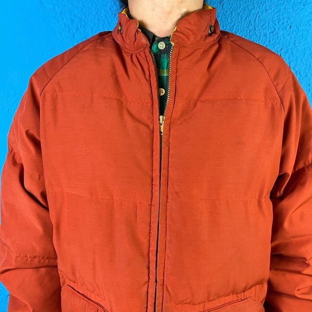 70s Terracotta Orange Down Jacket