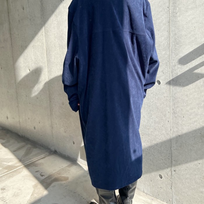 90s velours long shirt | Vintage.City ヴィンテージ 古着
