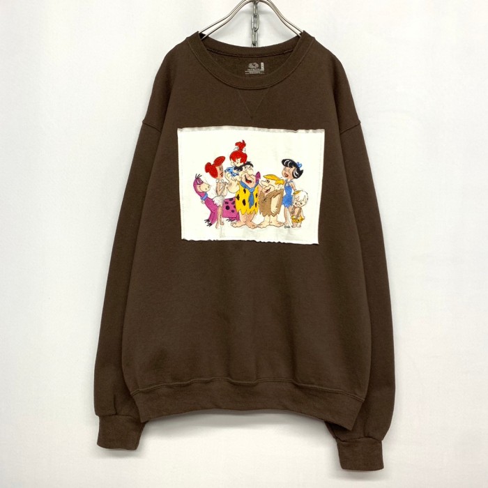“Flintstones” Pasting Print Sweat Shirt | Vintage.City ヴィンテージ 古着