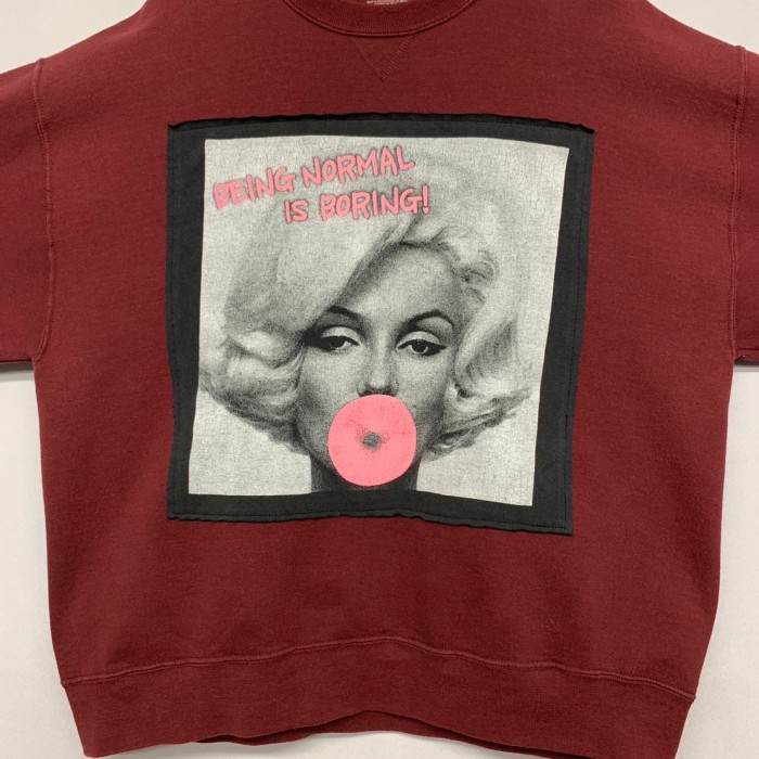 “Marilyn Monroe” Pasting Print Sweat SH | Vintage.City ヴィンテージ 古着
