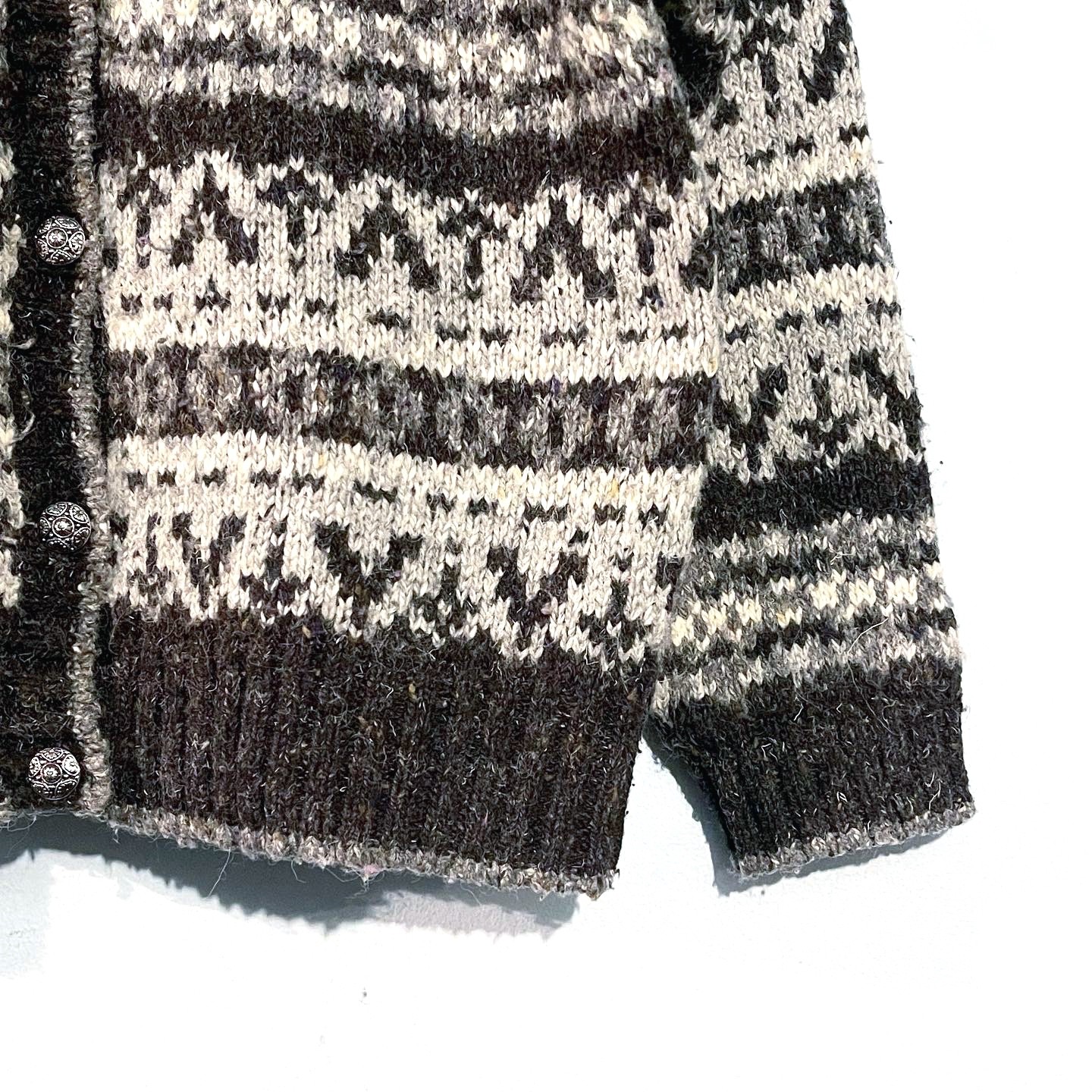 1990's HIGHGATE nordic knit cardigan