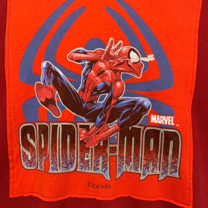 “SPIDER-MAN” Pasting Print Sweat Shirt | Vintage.City ヴィンテージ 古着