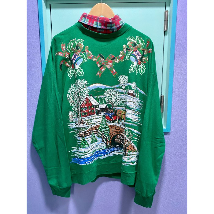 used／ Xmas country sweat | Vintage.City ヴィンテージ 古着