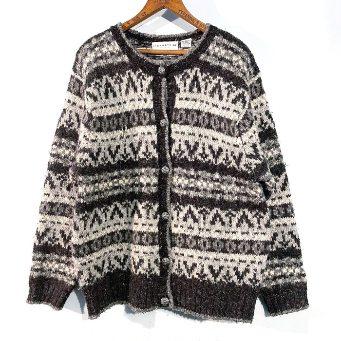 1990's HIGHGATE nordic knit cardigan | Vintage.City ヴィンテージ 古着