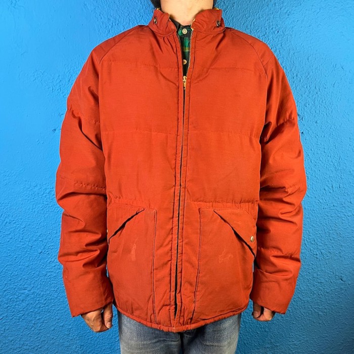 70s Terracotta Orange Down Jacket | Vintage.City ヴィンテージ 古着