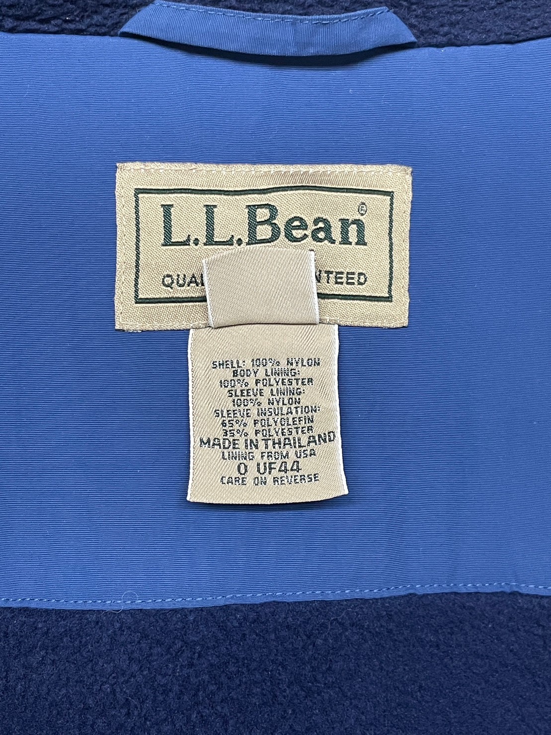 “L.L.Bean” Fleece Lining Nylon Jacket