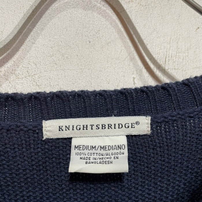“KNIGHTSBRIDGE” Stripes Cotton Knit | Vintage.City ヴィンテージ 古着