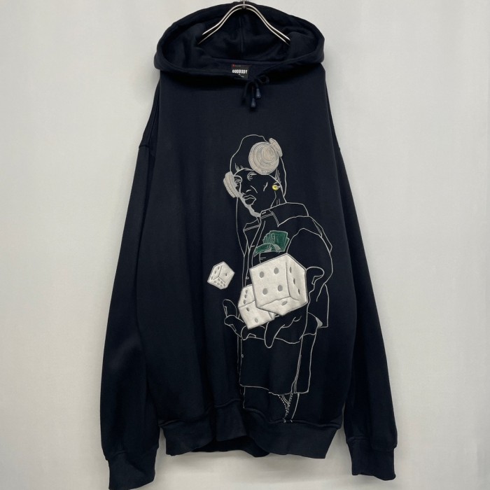 “GODBODY” Embroidered Hoodie | Vintage.City ヴィンテージ 古着