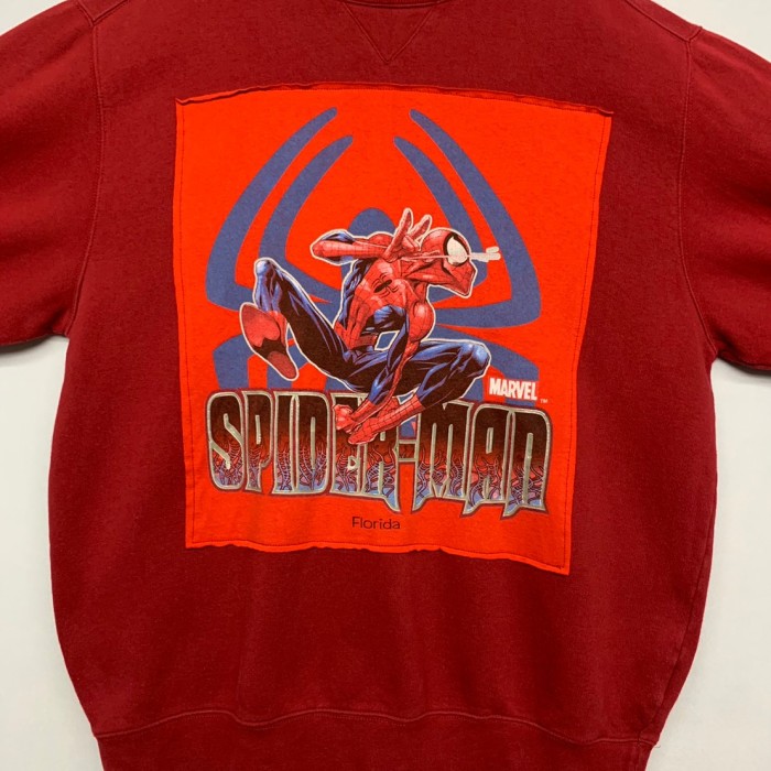 “SPIDER-MAN” Pasting Print Sweat Shirt | Vintage.City ヴィンテージ 古着