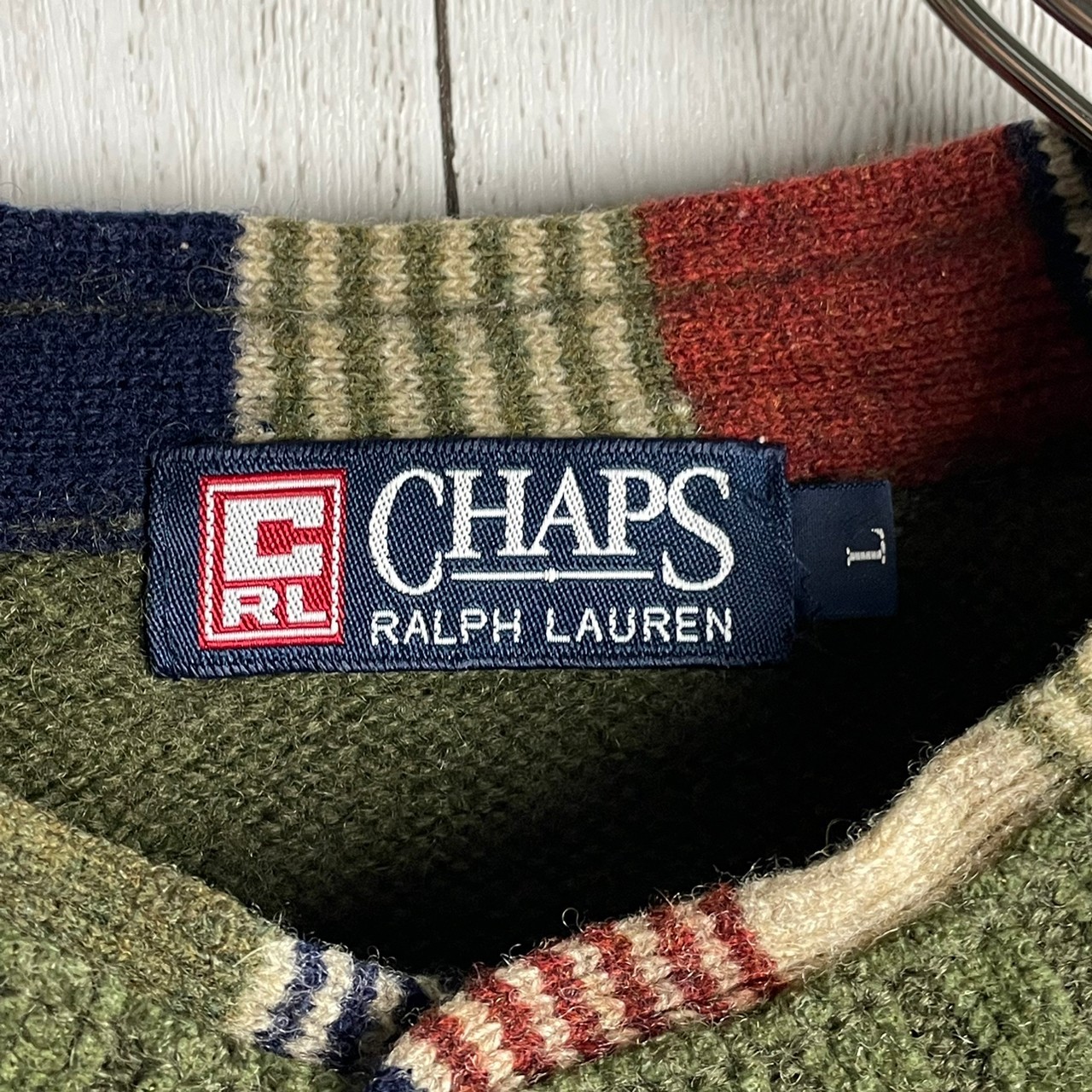 CHPAS Ralph Lauren   90s ハーフボタン ウールニット