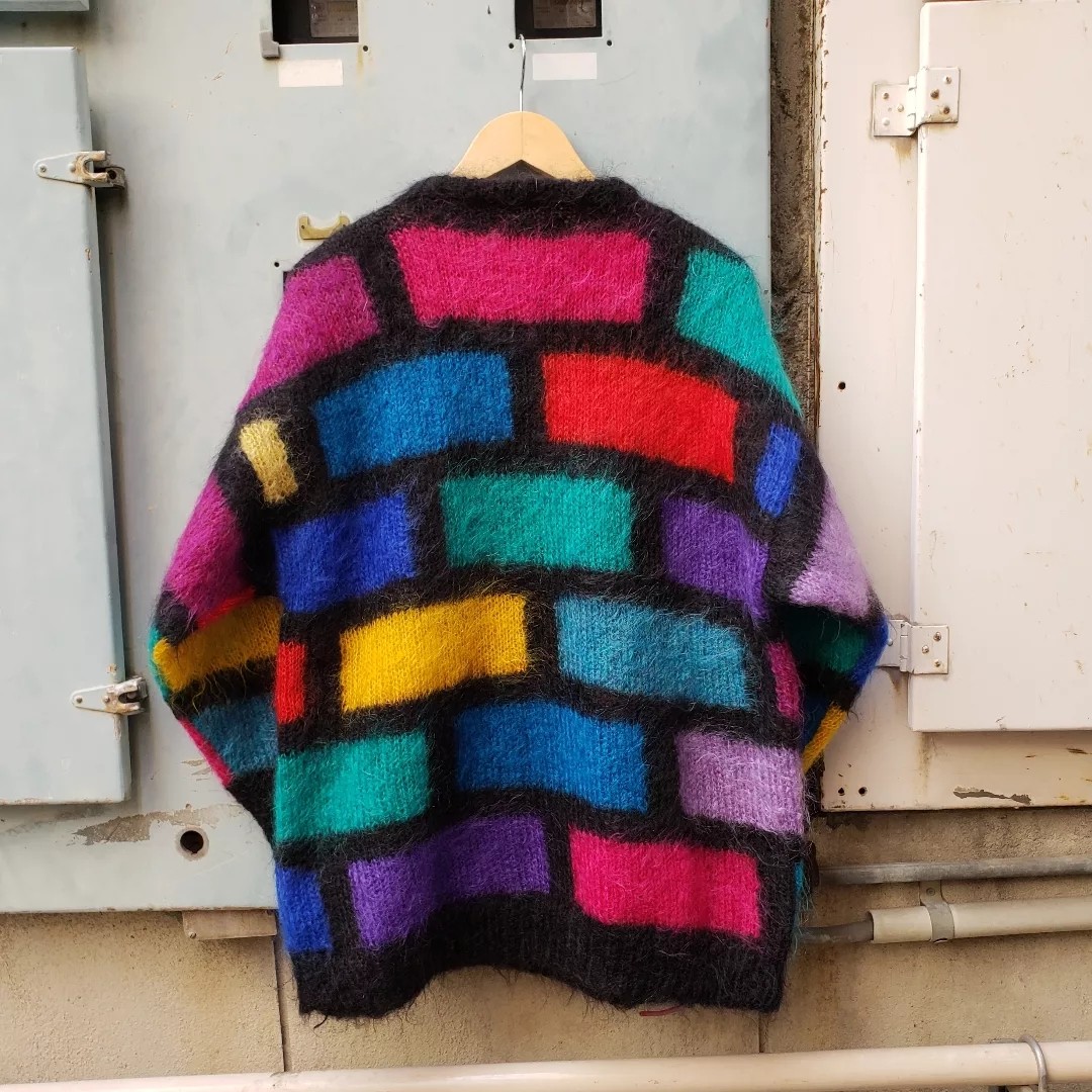 80s～ UK Vintage "Punk" Mohair Knit