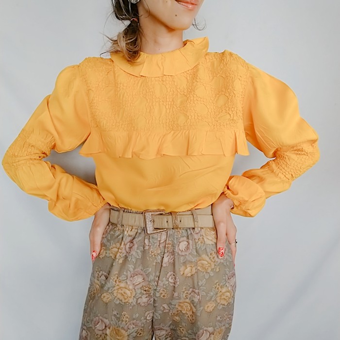 60-70sPuffSleeveDesignBlouse | Vintage.City ヴィンテージ 古着