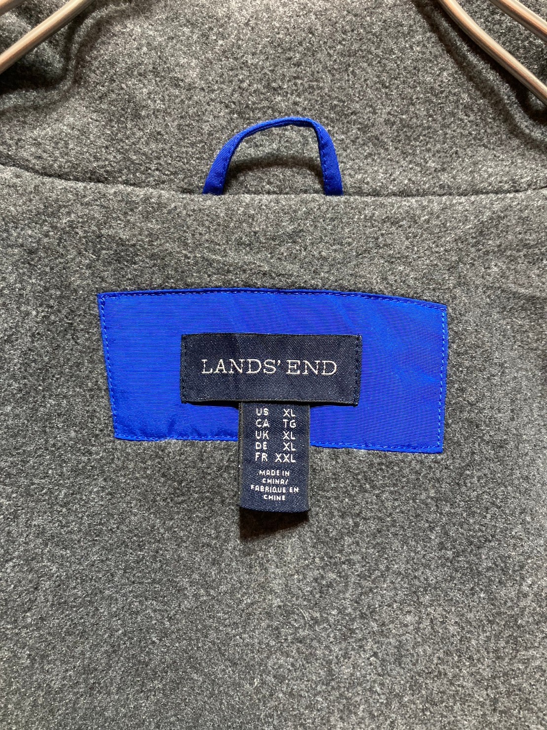 “LANDS’ END” Fleece Lining Nylon Jacket