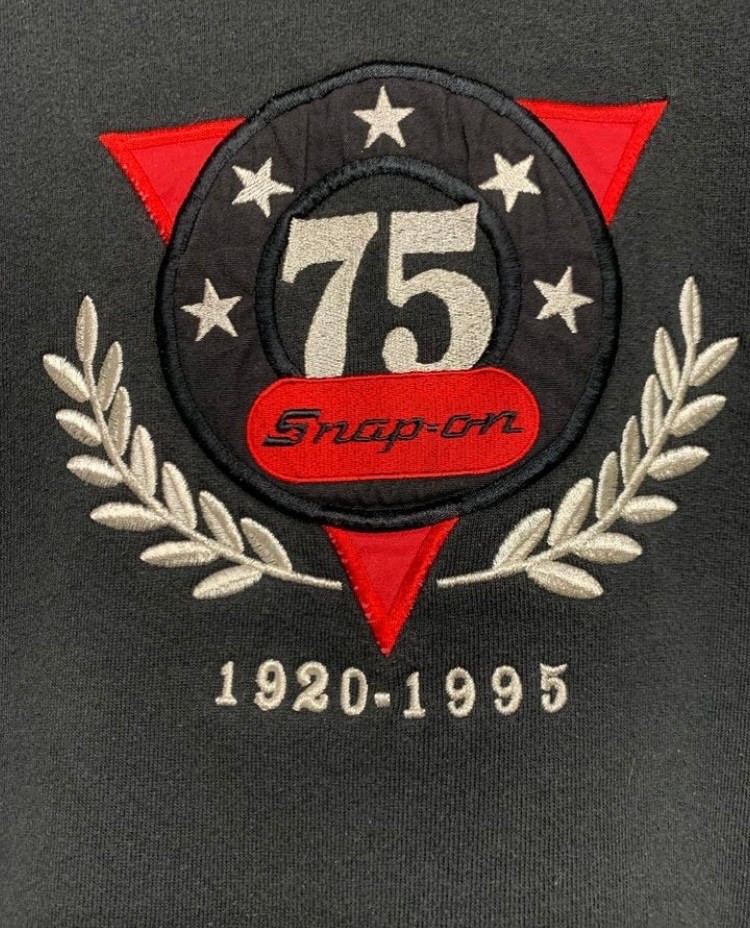 90’s “Snap-on” Embroidered Sweat Shirt