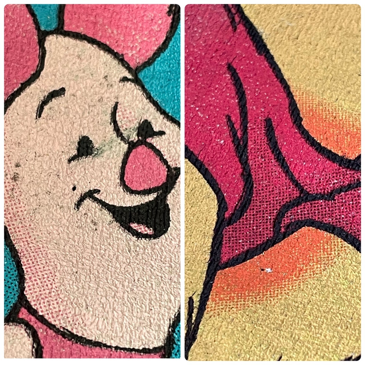 Disney  90s usa製 Pooh キャラプリント 裏起毛 スウェット