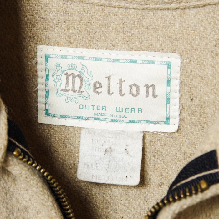 Vintage "Melton" Wool Jacket | Vintage.City ヴィンテージ 古着