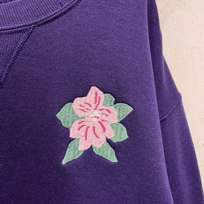 90’s “FLOWER” One Point Sweat Shirt | Vintage.City ヴィンテージ 古着