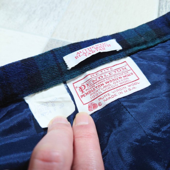 70-80’s PENDLETON USA製 ウール ブラックウォッチ スカート | Vintage.City ヴィンテージ 古着