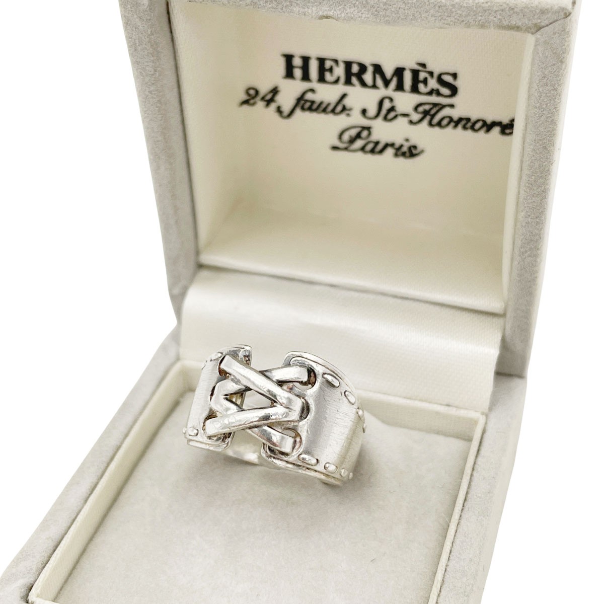 HERMES エルメス メキシコリング 指輪 925 シルバー #51(約11号