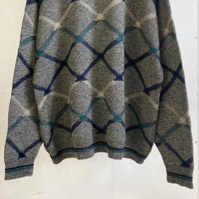 デザインアクリルニット / design acrylic knit | Vintage.City 빈티지숍, 빈티지 코디 정보