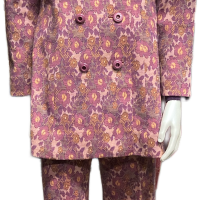 80’s Vintage floral setup flared pants | Vintage.City 古着屋、古着コーデ情報を発信