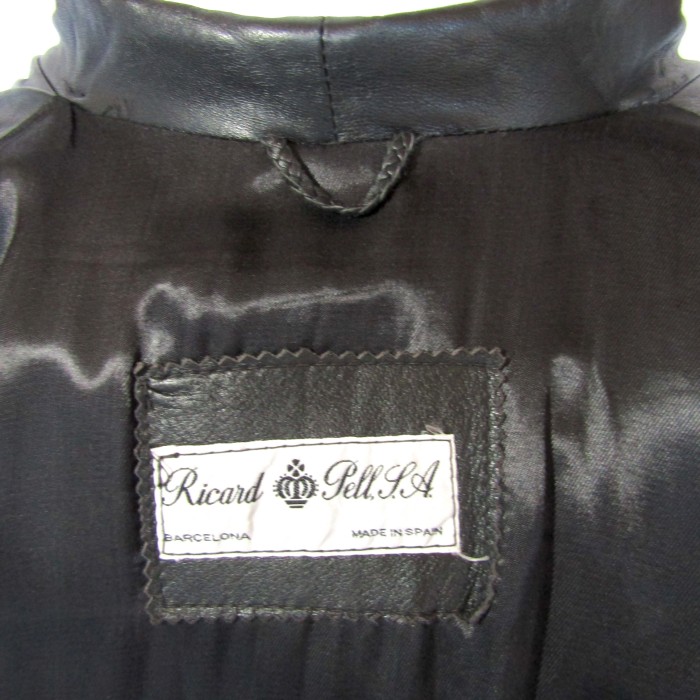 80's Ricard Pells Rum Leather Coat | Vintage.City