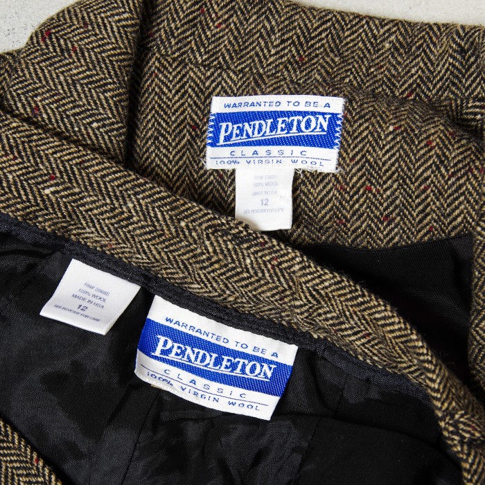 "Pendleton" Herringbone Wool Set-Up | Vintage.City 古着屋、古着コーデ情報を発信