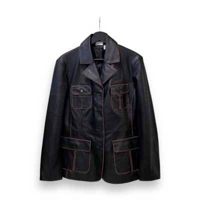 design fake leather jacket | Vintage.City ヴィンテージ 古着