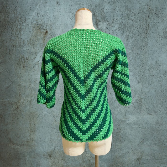 Green Hand knit | Vintage.City 古着屋、古着コーデ情報を発信