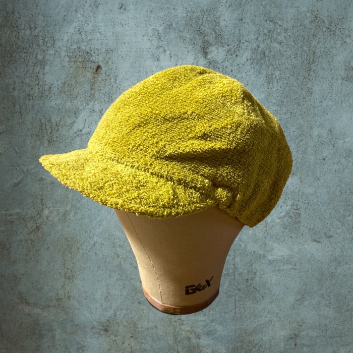 DECHO Pile cap / yellow green 57cm | Vintage.City 古着屋、古着コーデ情報を発信