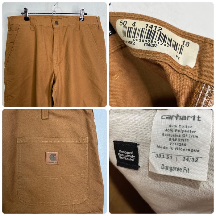 『送料無料』Carhartt カーハート ペインターパンツ W34L32 ブラウ | Vintage.City 古着屋、古着コーデ情報を発信