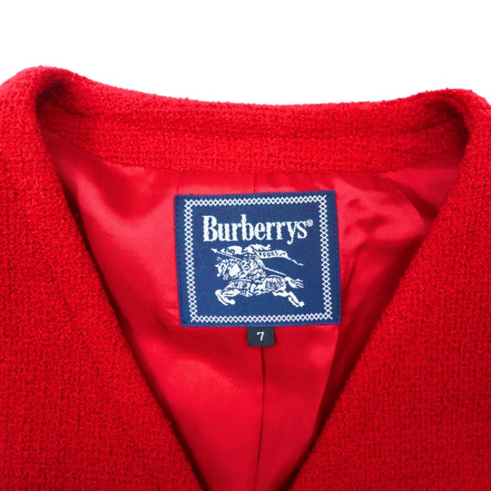 BURBERRYS セットアップ スーツ スカート 7 レッド ウール オールド | Vintage.City 古着屋、古着コーデ情報を発信