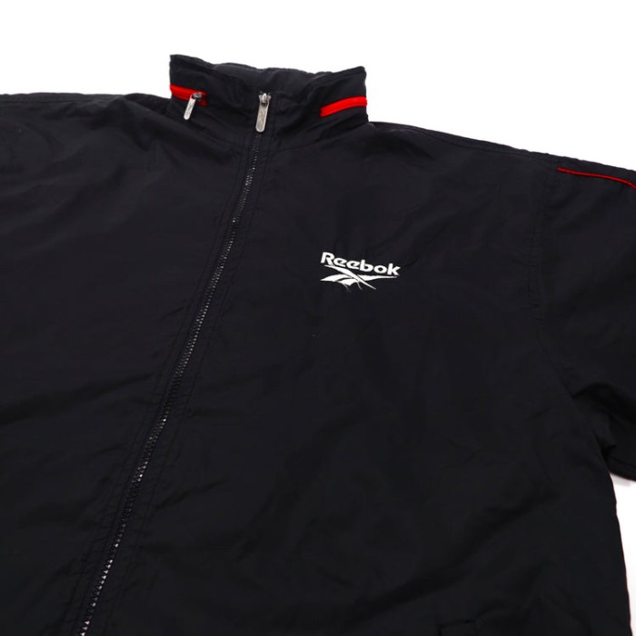 REEBOK ナイロンジャケット L ブラック ロゴ刺繍 袖ロゴ 90s | Vintage.City 古着屋、古着コーデ情報を発信