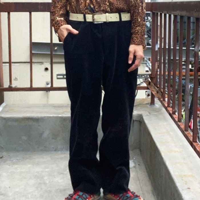 70~80's BLACK CORDUROY PANTS | Vintage.City 古着屋、古着コーデ情報を発信