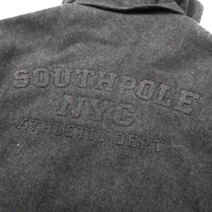 SOUTH POLE フーデッド メルトンコート ロゴ刺繍 90s | Vintage.City 古着屋、古着コーデ情報を発信