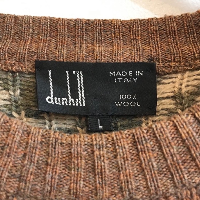 【MENS】80s vintage＂dunhill＂ジャガードニットセーター | Vintage.City 빈티지숍, 빈티지 코디 정보