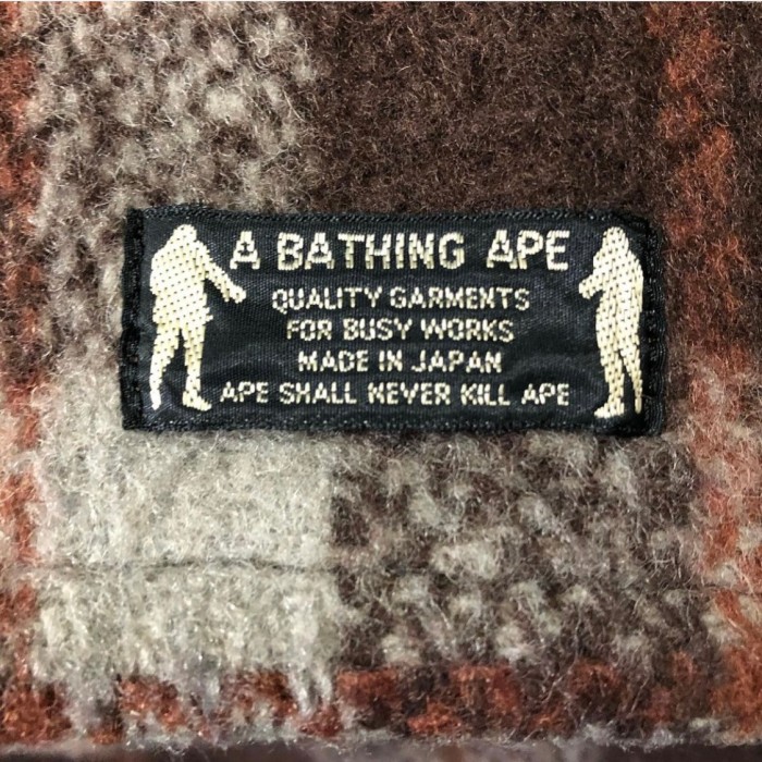 初期A BATHING APE チェックピーコート（90s） | Vintage.City 古着屋、古着コーデ情報を発信