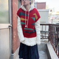 mohair knit vest : psychedelic clouds | Vintage.City ヴィンテージ 古着