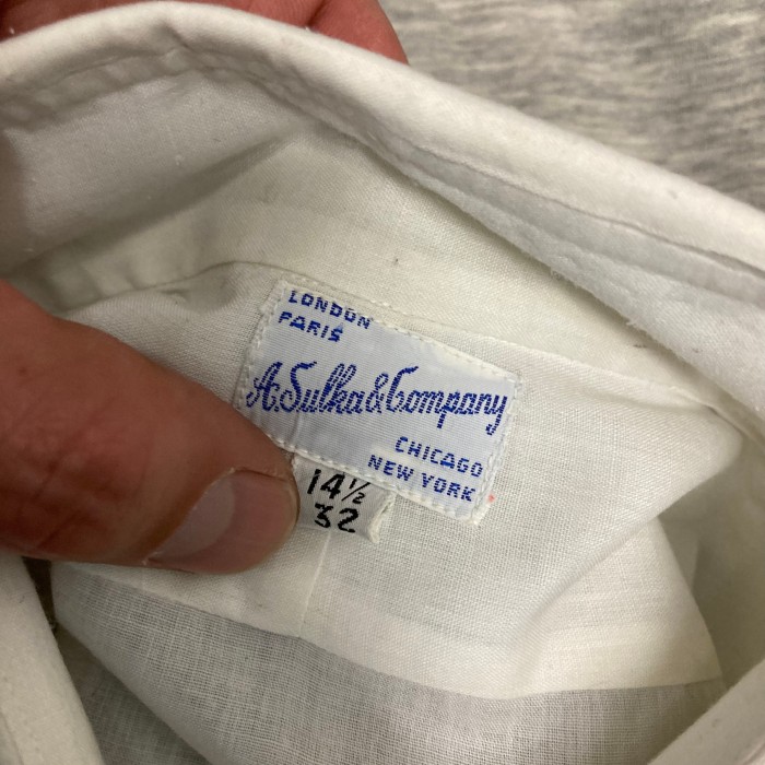 A.Sulka&Company スルカ ビンテージドレスシャツ14.1/2-32 | Vintage.City 古着屋、古着コーデ情報を発信